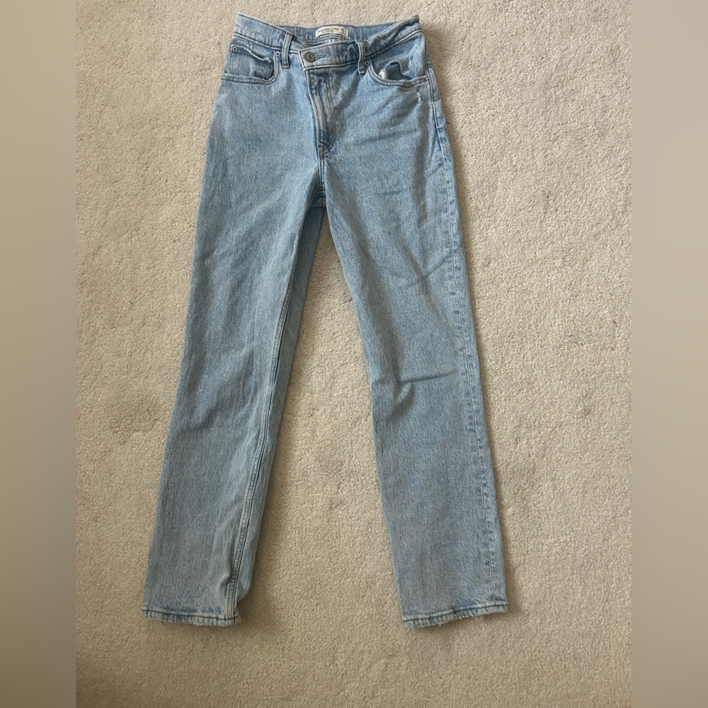 Abercrombie & Fitch Blue Straight Leg Jeans